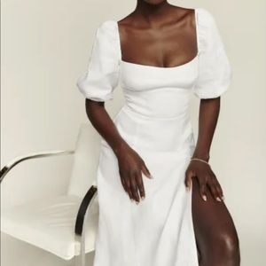 Reformation linen dress size 6, mid length